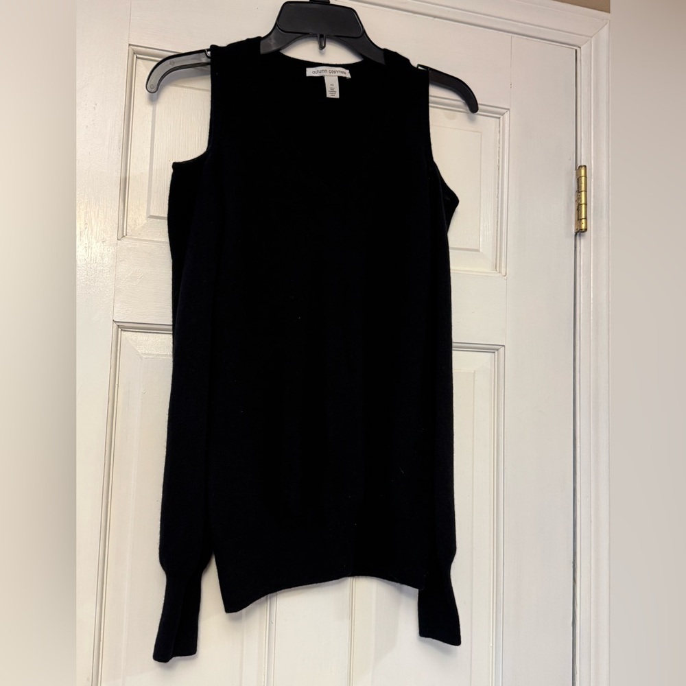 Autumn‎ Cashmere Black Cold Shoulder Sweater